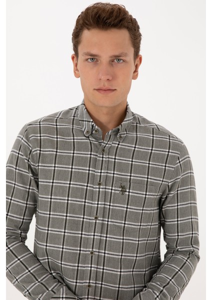 Erkek Koyu Yeşil Gömlek Desenli 50308563-VR079 fiyatları