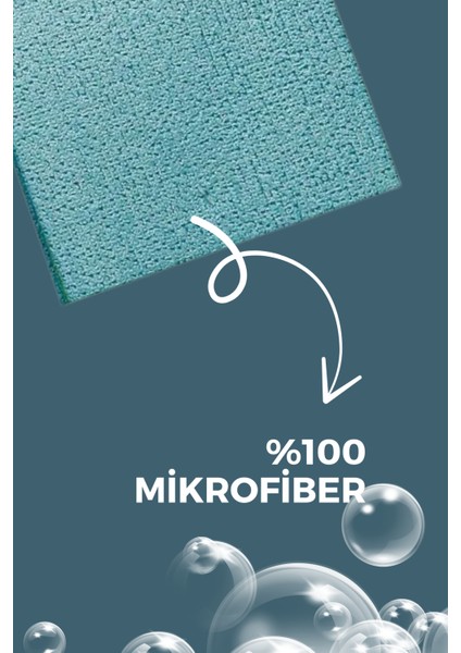 4 Lü Ultra Emici Yumuşak Dayanıklı Mikrofiber Temizlik Bezi 21,5 x 21,5 Cm- Iz Bırakmaz
