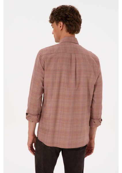 Erkek Bakır Gömlek Desenli 50316640-VR182 indirimleri