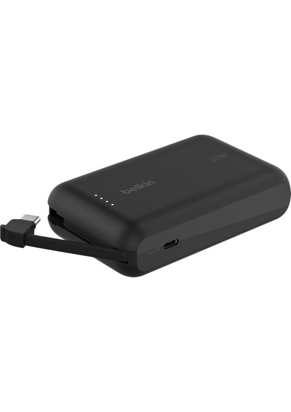 Boostcharge Power Bank, Entegre Kablolu Taşınabilir Şarj Cihazı 10K Pd 20W - Usb-C Güç Dağıtı