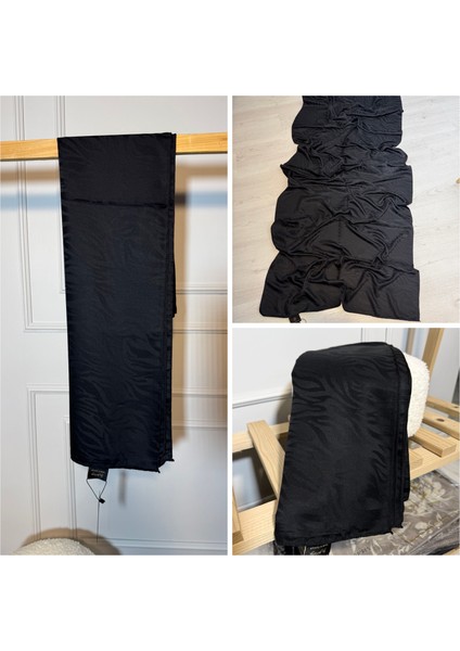 Siya Şal Jakarlı Şal Zebra Desen fırsatları