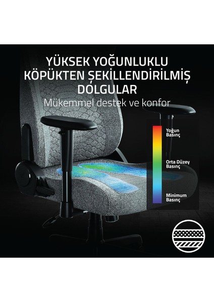 İskur V2 X Açık Gri Oyuncu Koltuğu RZ38-05310200-R3G1