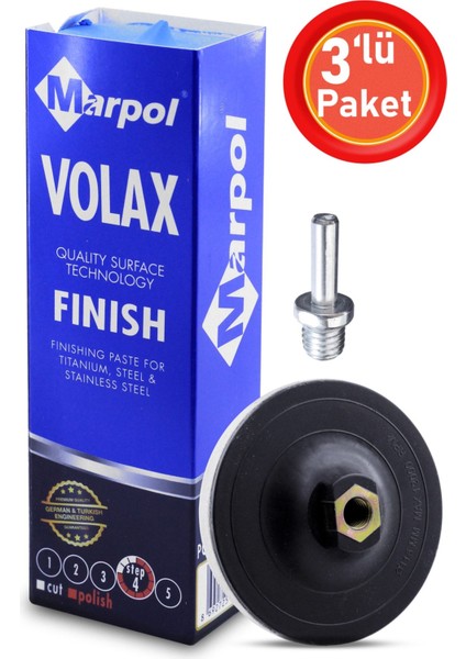 Metal Parlatma Cilası Don Yağı Polisaj Metal Cila 1 kg Polisaj Keçesi 115 mm Matkap Aparatı M14
