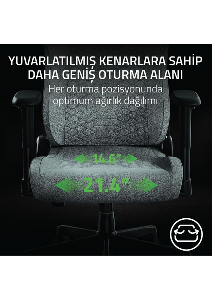 İskur V2 X Açık Gri Oyuncu Koltuğu RZ38-05310200-R3G1