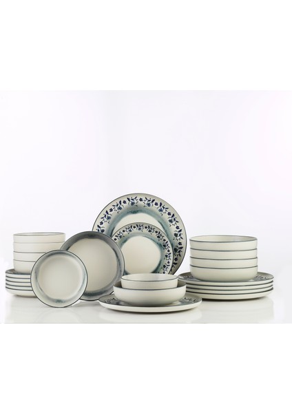 Moderna Indigo Bloom 24 Parça 6 Kişilik Yemek Takımı fiyatları