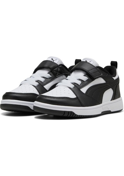Rebound V6 Lo Ac+ Ps-White-Black Çocuk Ayakkabı-Beyaz