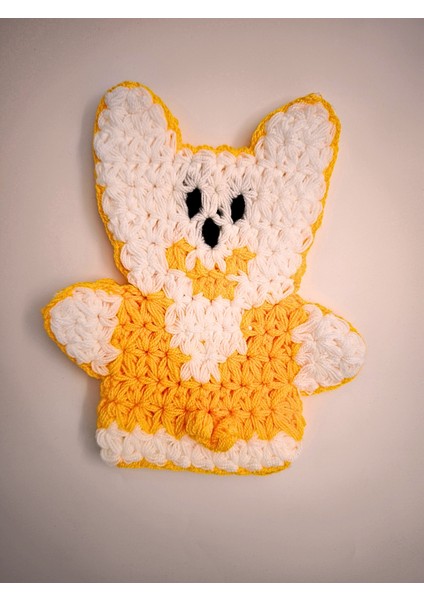 El Örgüsü Banyo Lifi Ayıcık Desenli Lif El Yapımı