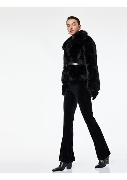 Slim Fit Ispanyol Paça Kadife Tayt fiyatları