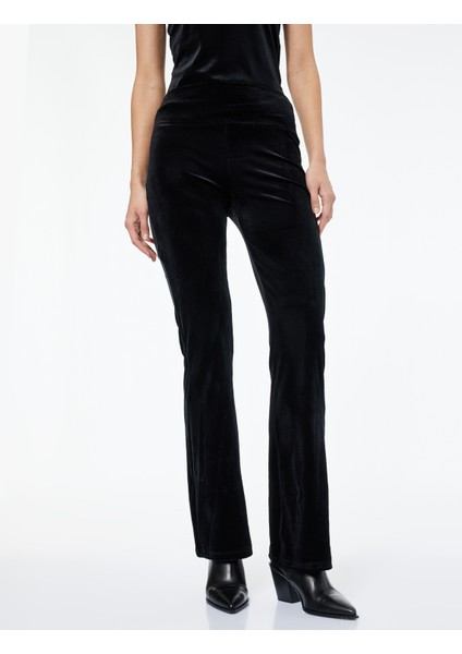 Slim Fit Ispanyol Paça Kadife Tayt modelleri