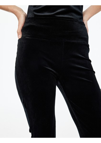 Slim Fit Ispanyol Paça Kadife Tayt indirimleri