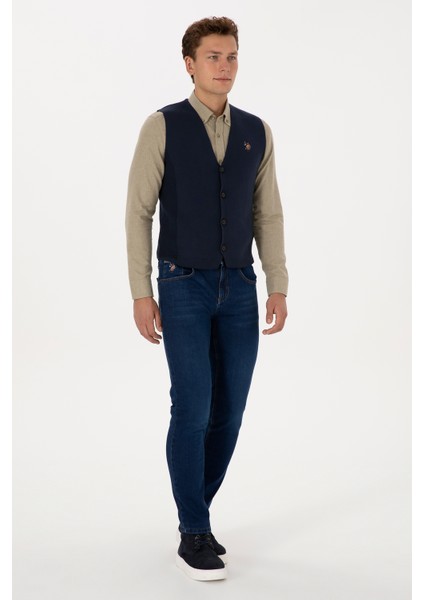 Erkek Lacivert Hırka (Triko) 50308565-VR033 fırsatları