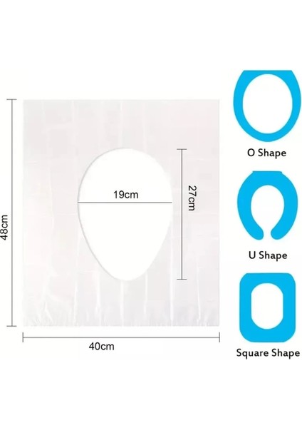 Hijyenik Tek Kullanımlık Klozet Kapağı Poşeti 50 Adet Poşetli (5148) indirimleri