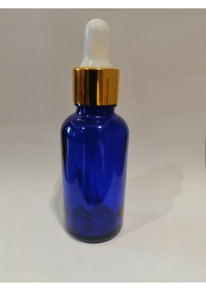 10CC Mavi Cam Damlalıklı Şişe,cam Şişe,sarı KAPAK,100 Adet