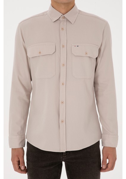 Erkek Taş Gömlek Desenli 50308275-VR049