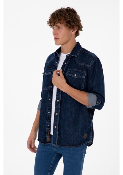 Erkek Mavi Gömlek Jean 50308348-DN0022 modelleri