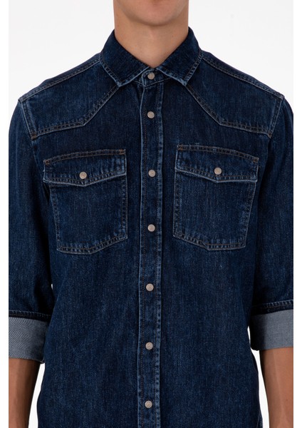 Erkek Mavi Gömlek Jean 50308348-DN0022