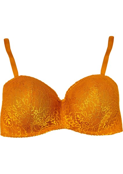 Kadın Büyük Beden Sütyen Hardal Sarısı