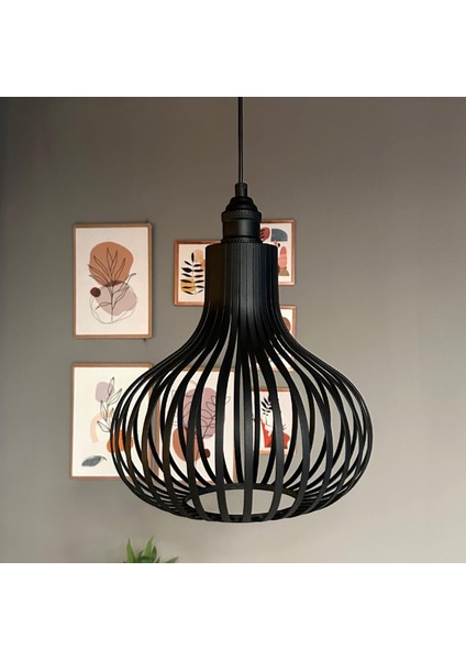 Pera Siyah Avize Tekli Siyah Lale Başlık Iç Mekan Aydınlatma Dekoratif Mutfak Hol Cafe Ofis fiyatları