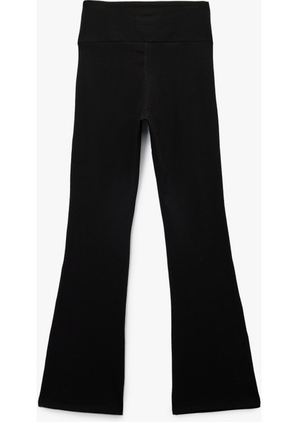 Ispanyol Paça Slim Fit Yüksek Bel Spor Tayt fiyatları