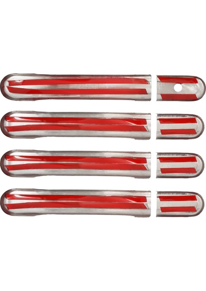 Ford Fiesta 2002-2008 Arası Krom Kapı Kolu 4 Kapı P. Çelik indirimleri