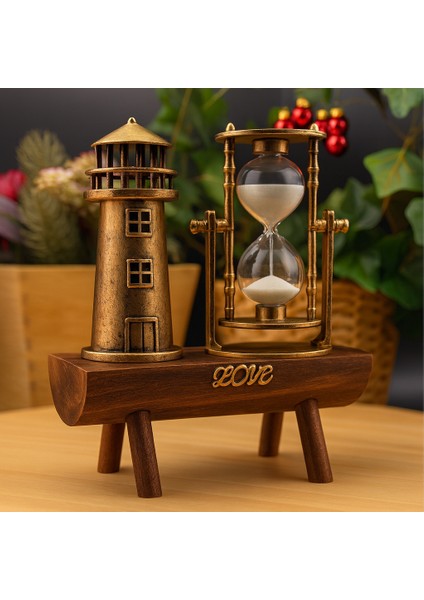 Deniz Feneri Biblolu Kum Saati