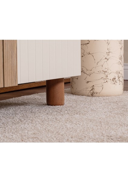 5 Kapaklı Gardırop – Krem Gövde, Krem Lake Camlı Kapak