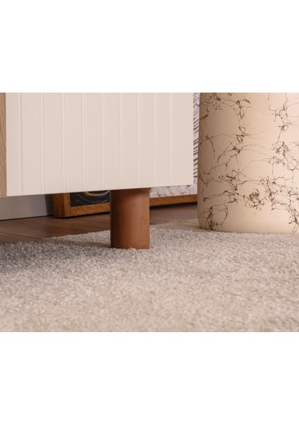 İtra 4 Kapaklı Gardırop – Krem Gövde, Krem Lake Kapak