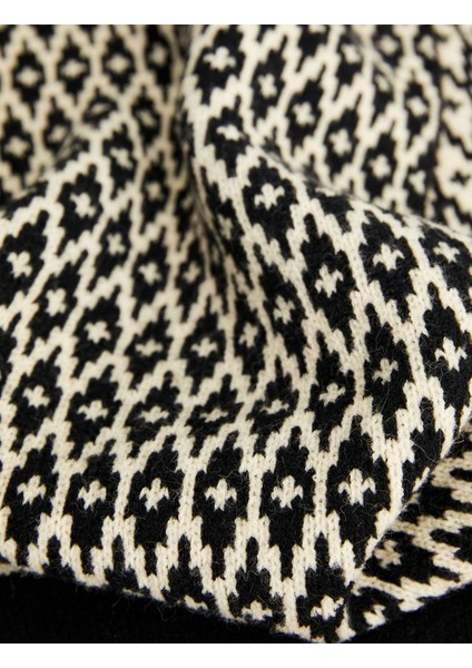 Etnik Desenli Triko Uzun Atkı modelleri