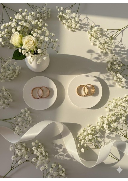 Dekoratif Söz Nişan Yüzük Yükseltici El Yapım modelleri