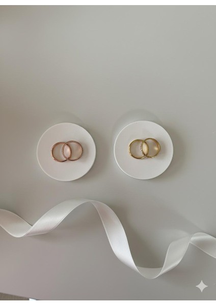 Dekoratif Söz Nişan Yüzük Yükseltici El Yapım indirimleri