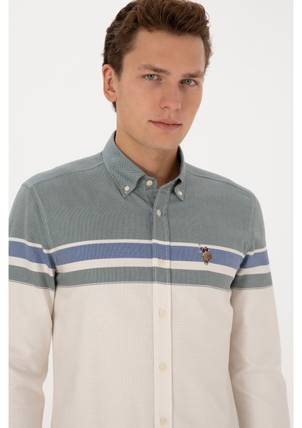 Erkek Koyu Yeşil Gömlek Desenli 50308483-VR079 fiyatları