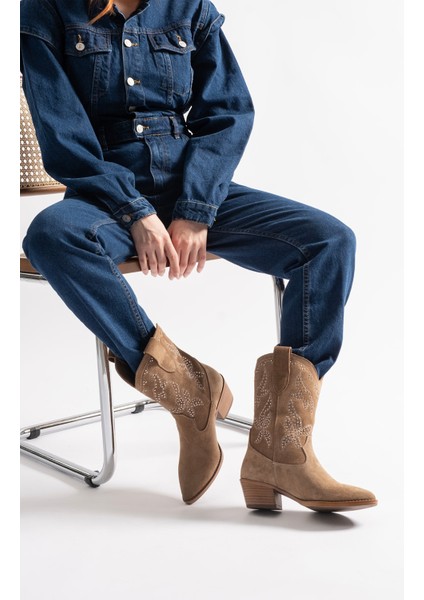 Aria Yağ Yeşili Süet Deri Kadın Bot fiyatları