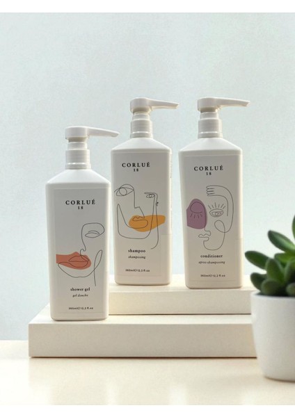 Shampoo 360 ml + Condıtıoner 360 ml + Shower Gel 360 ml