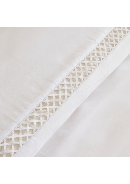 Indila %100 Pamuk Saten Çift Kişilik Nevresim Takımı Beyaz modelleri