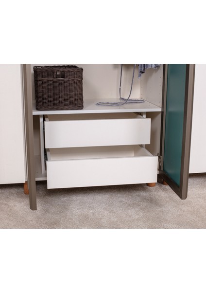 İtra 6 Kapaklı Gardırop – Krem Gövde, Krem MDFLAM Aynalı Kapak indirimleri