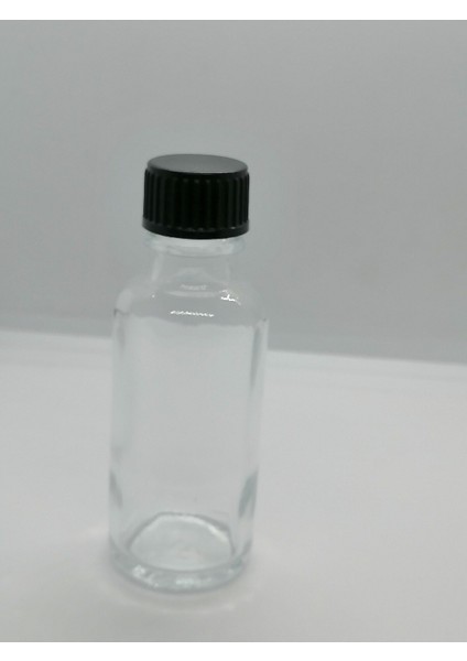 20CC Şeffaf Cam Şişe,düz Kapak,medikal Şişe, 50 Adet