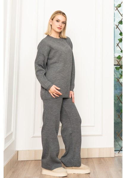 Yuvarlak Yaka Salaş Triko Takım 7204 modelleri