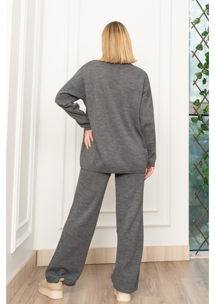 Yuvarlak Yaka Salaş Triko Takım 7204 fırsatları