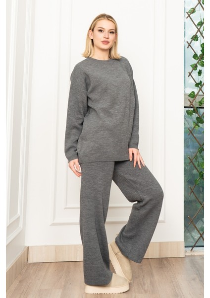 Yuvarlak Yaka Salaş Triko Takım 7204 indirimleri