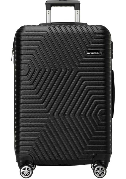 Sanderum -B 5pr Siyah Unisex Büyük Boy Valiz