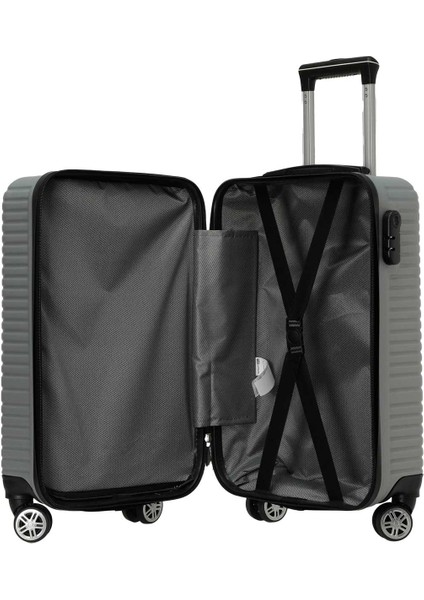 Sanderum -K 5pr Grı Unisex Küçük Boy Valiz modelleri