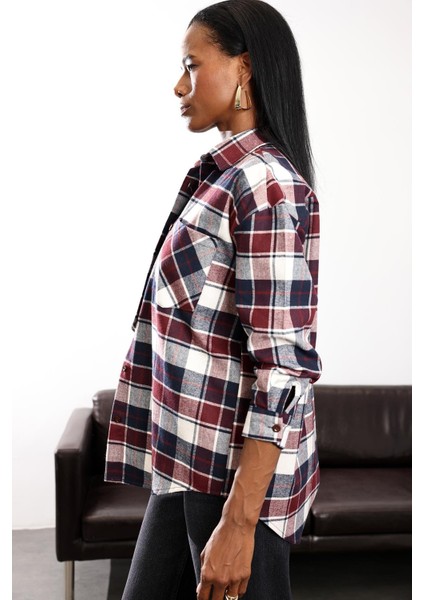 Bordo Ekose Gömlek 40146 fırsatları