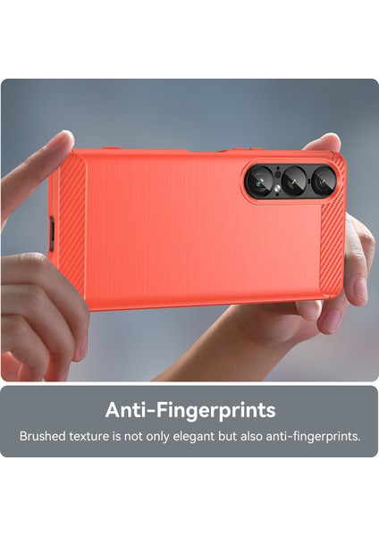 Sony Xperia 1 Vıı Telefon Kılıfı, Fırçalanmış Karbon Fiber Dokulu Esnek Tpu Tampon, Darbe Emici Koruyucu Kılıf Sony Xperia 1 Vıı (Yurt Dışından) modelleri