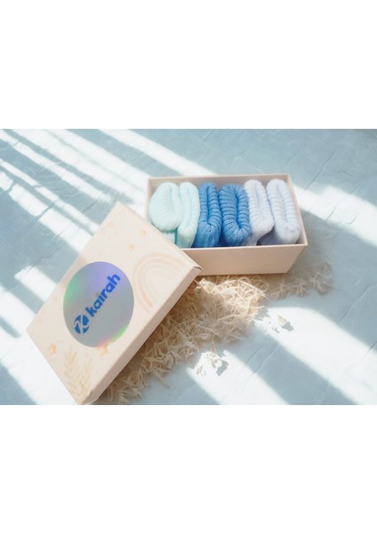 3'lü Bebek Dikişsiz Çorap Bambu Organik / Yenidoğan Çorap - Çocuk Çorap