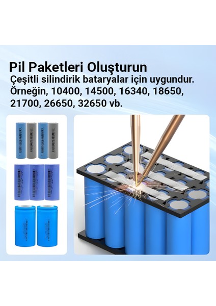 U2 | 7500MAH Yüksek Güçlü Pil Punta Kaynak Makinesi (0.25MM Nikel Destekli, 99 Kademeli Hassas Ayar) modelleri