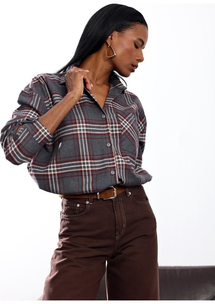 Antrasit Ekose Gömlek 40146 fiyatları