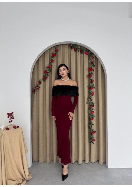 Bestia Straplez Tüy Detaylı Elbise fırsatları