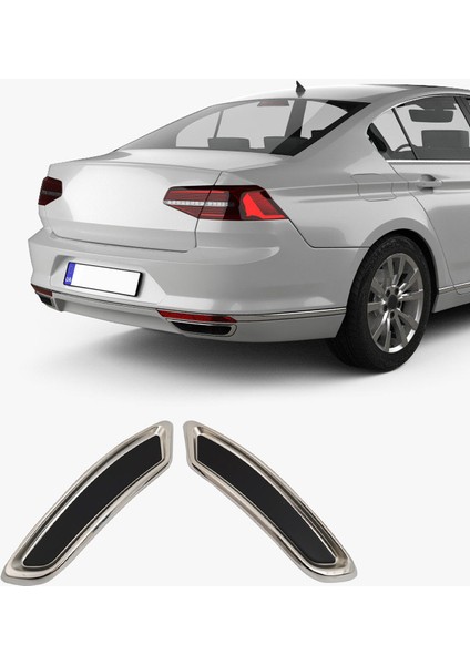 Vw Passat B8 Krom Egzoz Çerçevesi 2 Parça P.çelik 2015 > 2019 fiyatları