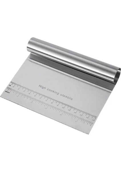Hamur Kazıyıcı & Kesici 15 cm | Ölçü Cetvelli Profesyonel Hamur Spatulası