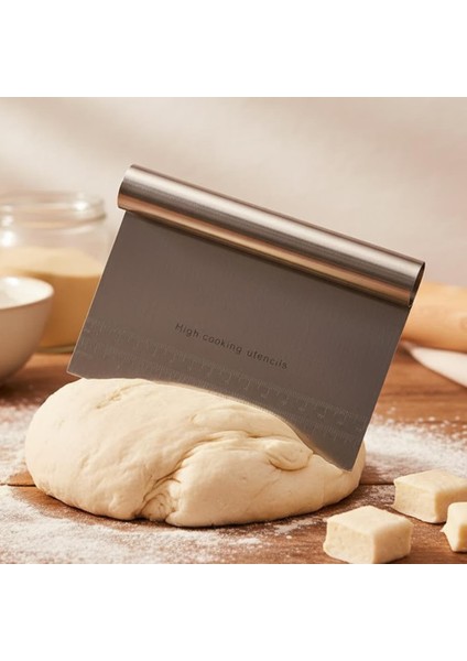 Hamur Kazıyıcı & Kesici 15 cm | Ölçü Cetvelli Profesyonel Hamur Spatulası fırsatları